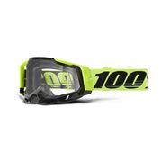 100% Racecraft 2 Goggle Neon Yellow / Clear Lens 