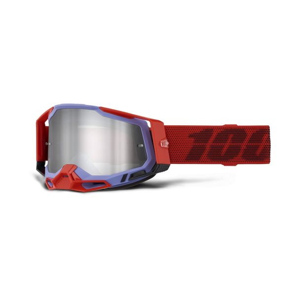 100% Racecraft 2 Goggle Cleat / Mirror Silver Lens click to zoom image