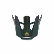 100% Aircraft 2 Replacement Visor Carbon Gold / Forest 