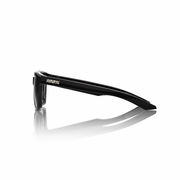 100% Erba Glasses - Polished Black / HiPER Crimson-Silver Lens click to zoom image