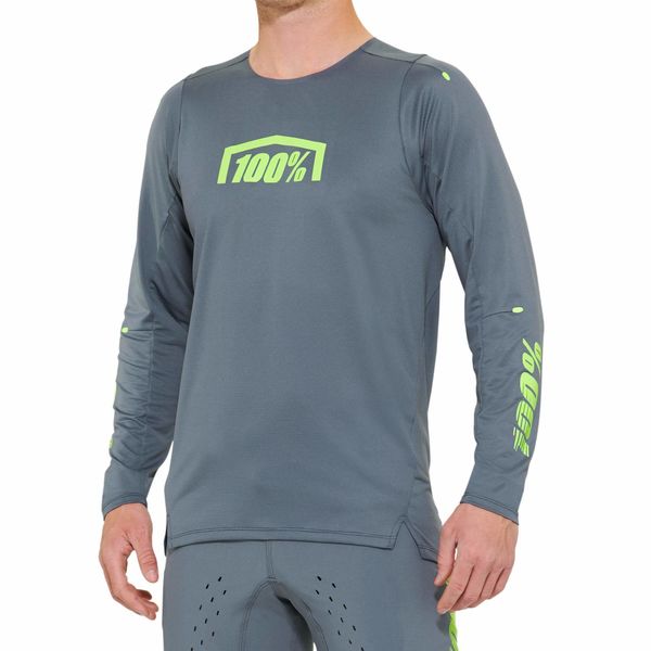 100% R-Core X Long Sleeve Jersey Grey click to zoom image