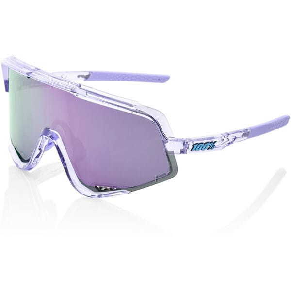 100% Glasses Glendale - Polished Translucent Lavender - HiPER Lavender Mirror Lens click to zoom image