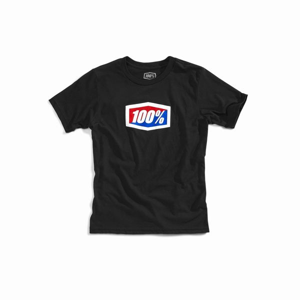 100% Official Youth T-Shirt Black click to zoom image