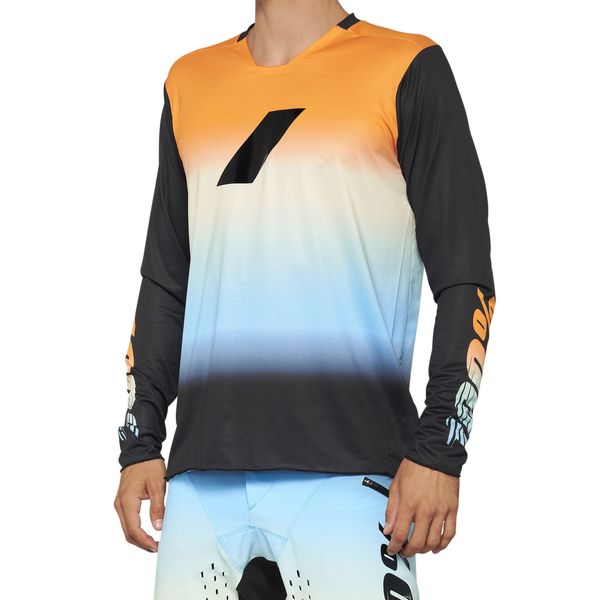 100% R-Core X Long Sleeve Limited Edition Jersey Sunset click to zoom image