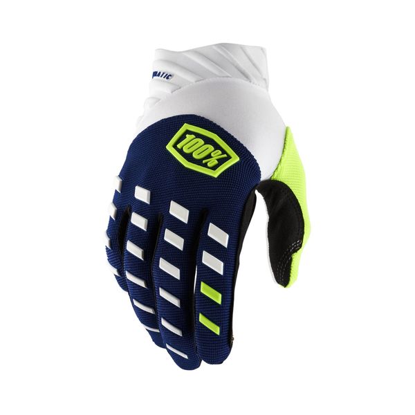 100% Airmatic Gloves Navy / White click to zoom image