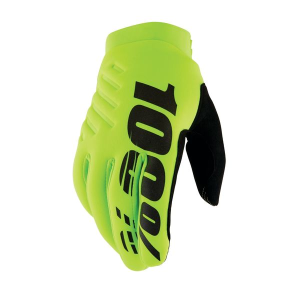 100% Brisker Cold Weather Glove Fluo Yellow click to zoom image