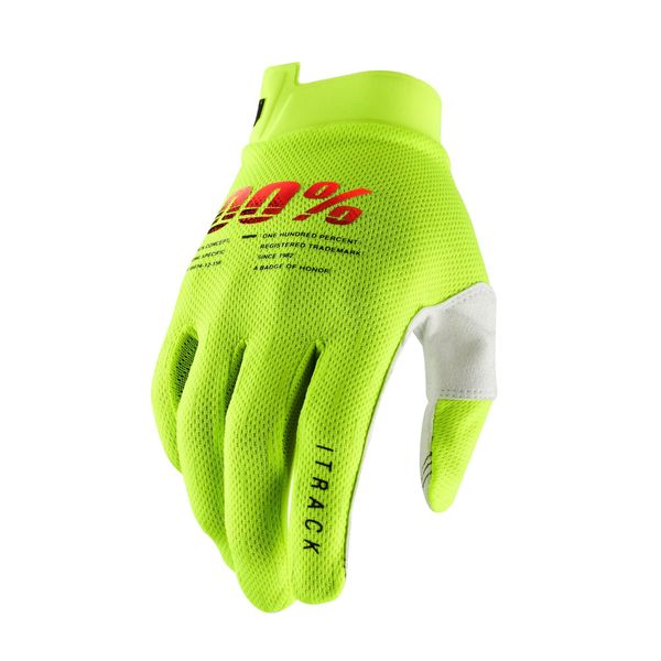 100% iTrack Glove Fluo Yellow click to zoom image