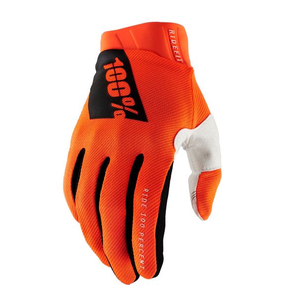 100% Ridefit Gloves Fluo Orange click to zoom image