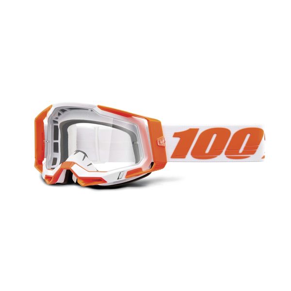 100% Racecraft 2 Goggle Orange / Clear Lens click to zoom image