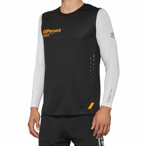 100% R-Core Concept Sleeveless Jersey Black click to zoom image