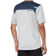 100% Airmatic Short Sleeve Jersey Grey/Midnight click to zoom image