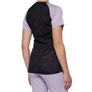 100% Airmatic Short Sleeve Women's Jersey Black / Lavender click to zoom image