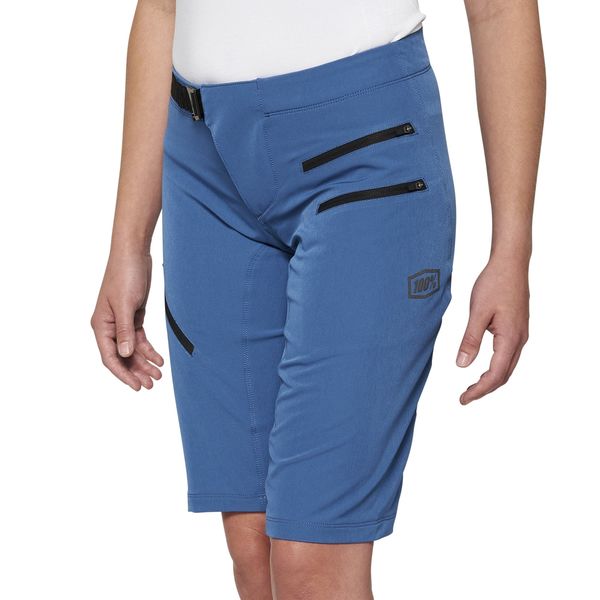 100% Airmatic Women's Shorts Slate Blue click to zoom image