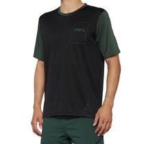 100% Ridecamp Jersey Black / Forest Green