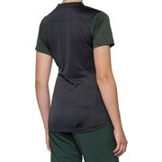 100% Ridecamp Women's Jersey Charcoal / Forest Green click to zoom image