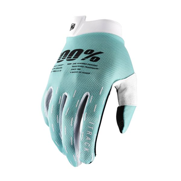 100% iTrack Gloves Aqua click to zoom image