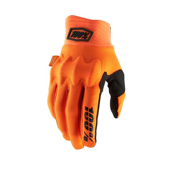 100% Cognito D30 Glove Fluo Orange / Black click to zoom image