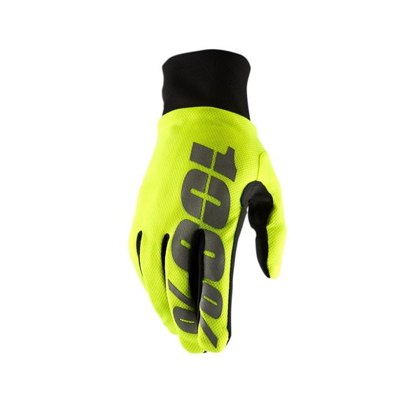 100% Hydromatic Waterproof Glove Neon Yellow click to zoom image