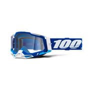 100% Racecraft 2 Goggle Blue / Clear Lens click to zoom image