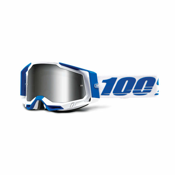 100% Racecraft 2 Goggle Isola / Flash Silver Lens click to zoom image
