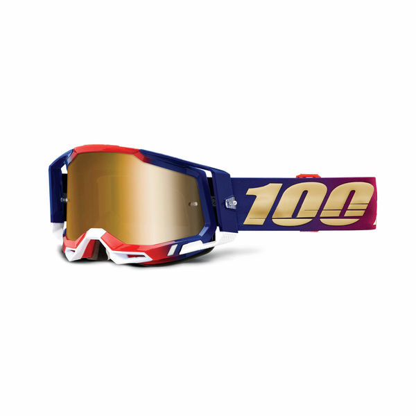 100% Racecraft 2 Goggle United / True Gold Lens click to zoom image