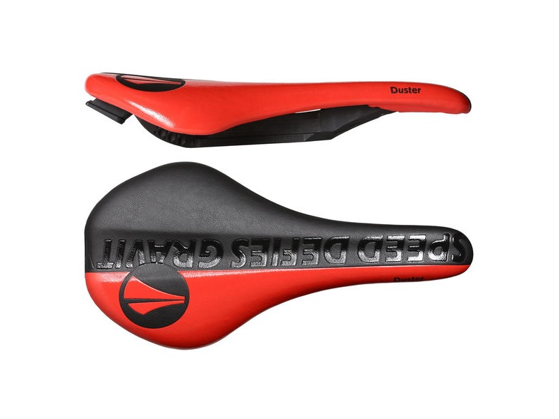 SDG Duster I-Beam Saddle Black/Red click to zoom image