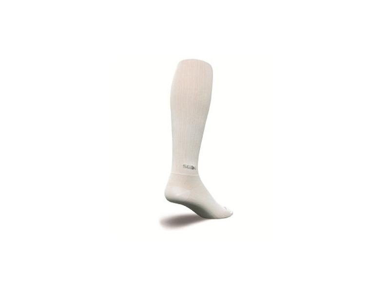 SockGuy Plain White Knee High SGX Socks click to zoom image
