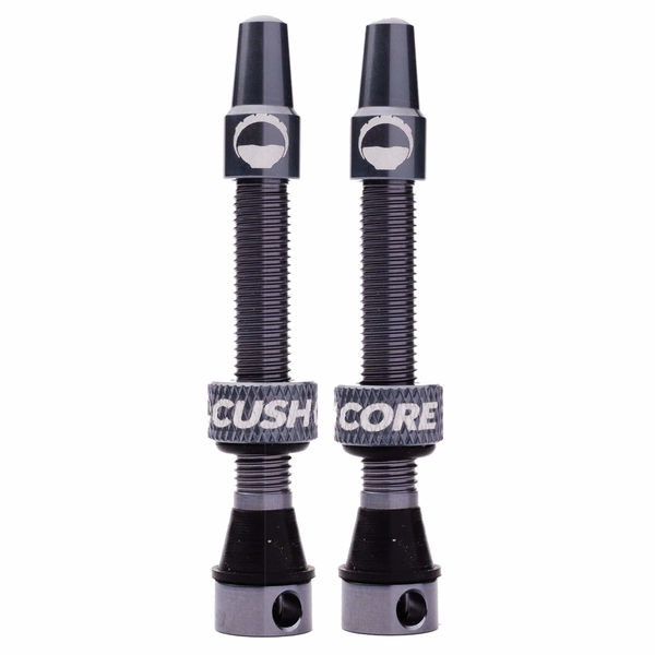 CushCore Tubeless Valves 55mm Titanium click to zoom image