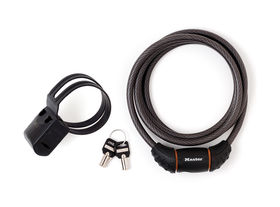 Masterlock Cable Key Lock 10mm x 1.8m [8130] Black