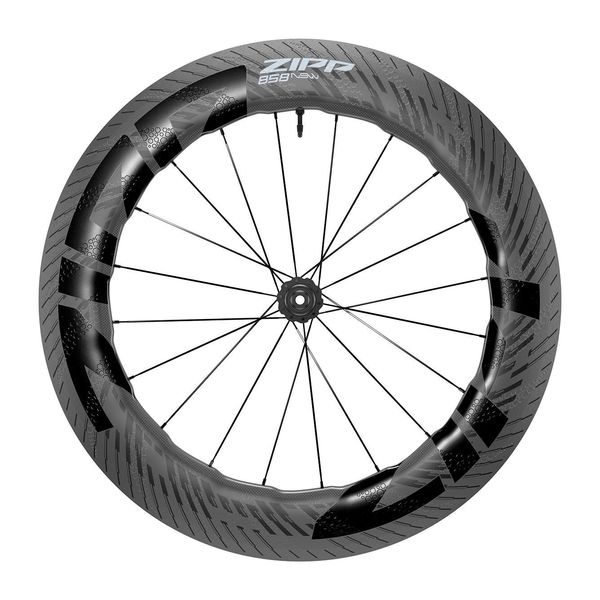 Zipp Wheel - 858 Nsw Carbon Tubeless Disc Brake Center Locking 700c Front 20spokes 12x100mm Standard Graphic C1: 12x100mm click to zoom image