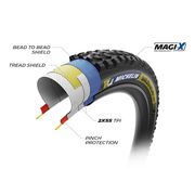 Michelin Wild Enduro Racing Line Tyre Rear Dark 29 x 2.40" (61-622) click to zoom image