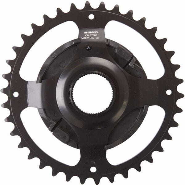 Shimano STEPS CR-ET600 chainring, 38T without chain guard, for chain line 50 mm, black click to zoom image