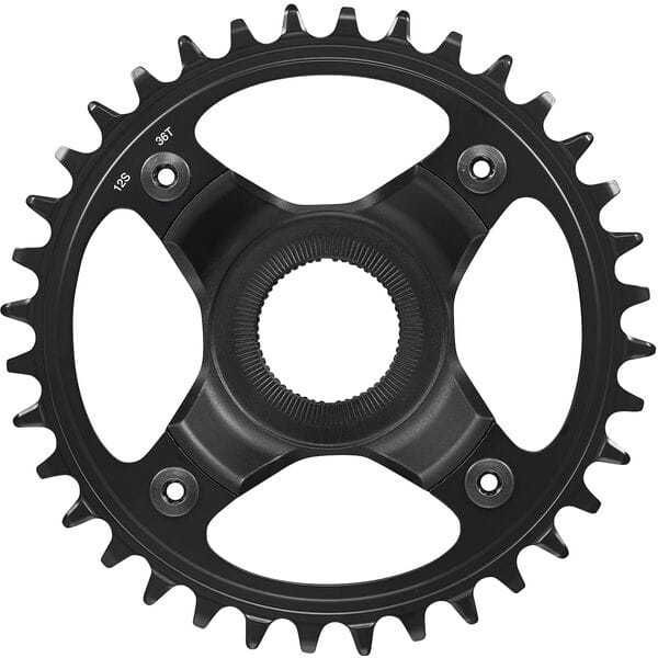 Shimano STEPS SM-CRE80-12-B chainring, 12-speed, 36T without chain guard, for chain line 55 mm click to zoom image