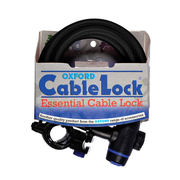 Oxford Cable Lock 12mm x 1800mm - Smoke click to zoom image