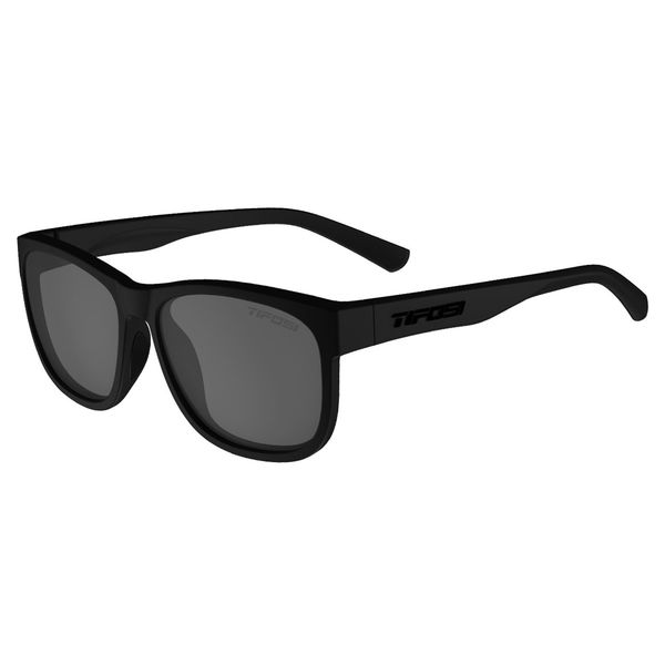 Tifosi Eyewear Swank Xl Single Polarized Lens Sunglasses Blackout/Smoke Polarized click to zoom image