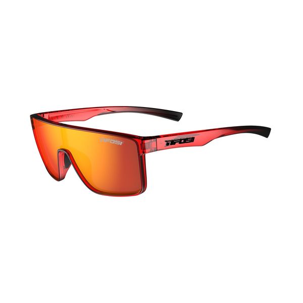 Tifosi Eyewear Sanctum Single Lens Sunglasses 2024: Crystal Red Fade click to zoom image