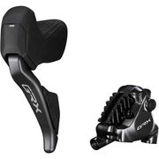 Shimano GRX ST-RX825 GRX Di2 2-speed STI bled with BR-RX820 calliper, left rear 