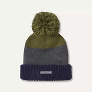 Sealskinz Flitcham Waterproof Cold Weather Bobble Hat Small/Medium Navy/Grey/Olive  click to zoom image