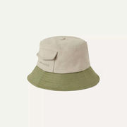 Sealskinz Lynford Waterproof Womens Canvas Bucket Hat Small/Medium Cream/Mint  click to zoom image