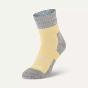 Sealskinz Morston Solo Quickdry Ankle Length Sock Small Yellow/Light Grey Marl/Cream  click to zoom image