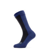 Sealskinz Starston Waterproof Cold Weather Mid Length Sock Small Black/Navy Blue  click to zoom image