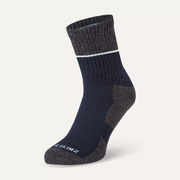 Sealskinz Thurton Solo Quickdry Mid Length Sock Small Navy/Grey Marl/Cream  click to zoom image