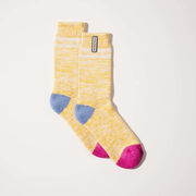 Sealskinz Thwaite Bamboo Mid Length Womens  Twisted Sock Small/Medium Yellow/Pink/Blue/Cream  click to zoom image