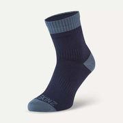 Sealskinz Wretham Waterproof Warm Weather Ankle Length Sock Small Navy Blue  click to zoom image