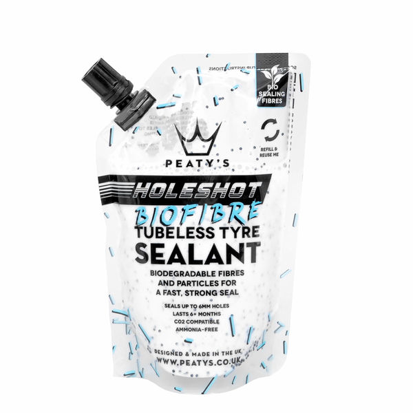 Peaty's Holeshot BioFibre Tubeless Tyre Sealant 120ml click to zoom image