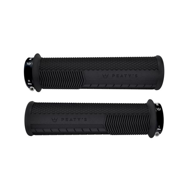 Peaty's Monarch Knurl Grip Thick (32-34mm) Black click to zoom image