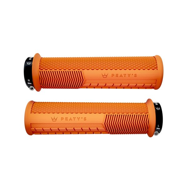 Peaty's Monarch Knurl Grip Thick (32-34mm) Mango click to zoom image