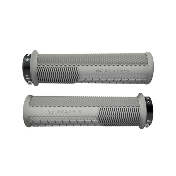 Peaty's Monarch Knurl Grip Thick (32-34mm) Slate click to zoom image