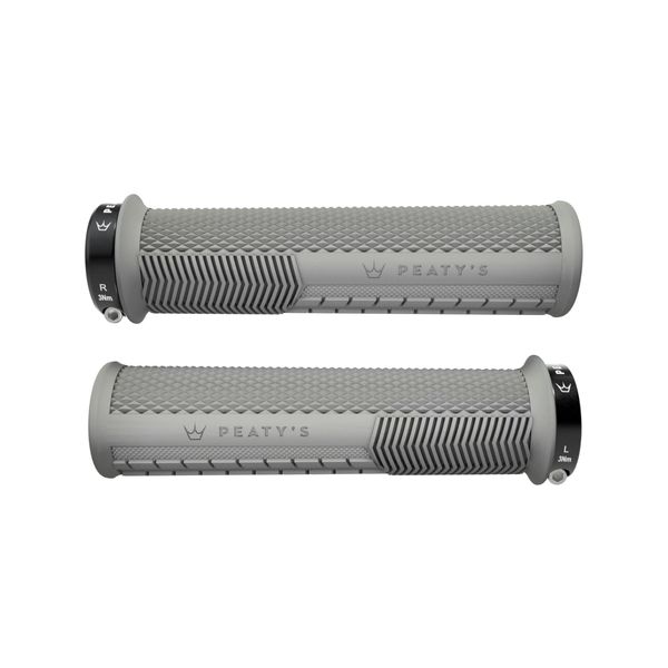 Peaty's Monarch Knurl Grip Thin (30-32mm) Slate click to zoom image