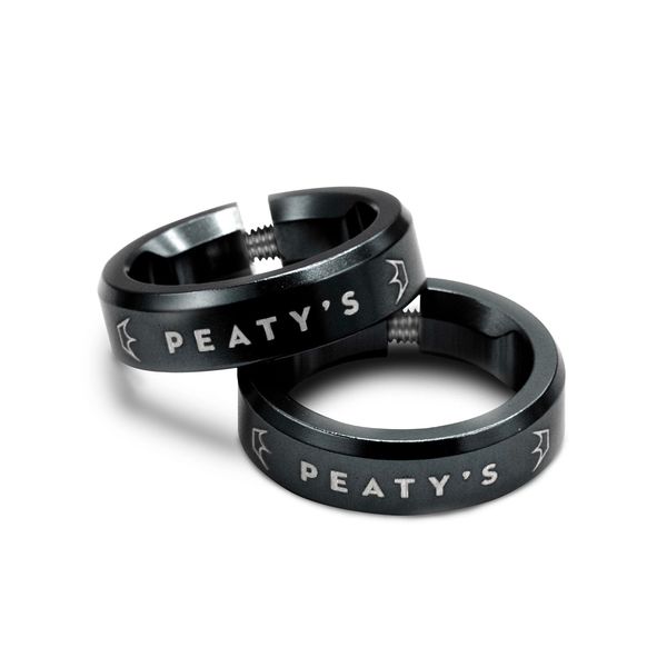 Peaty's Monarch Grip Lock Ring Black click to zoom image